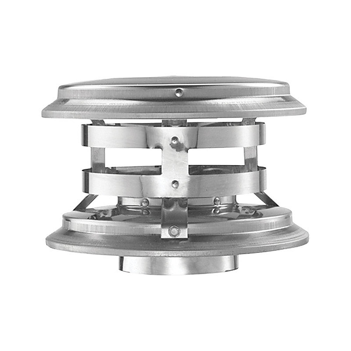 DuraVent 4PVL-VCR 4 in. D Galvanized/Stainless Steel Twist Lock Termination Cap