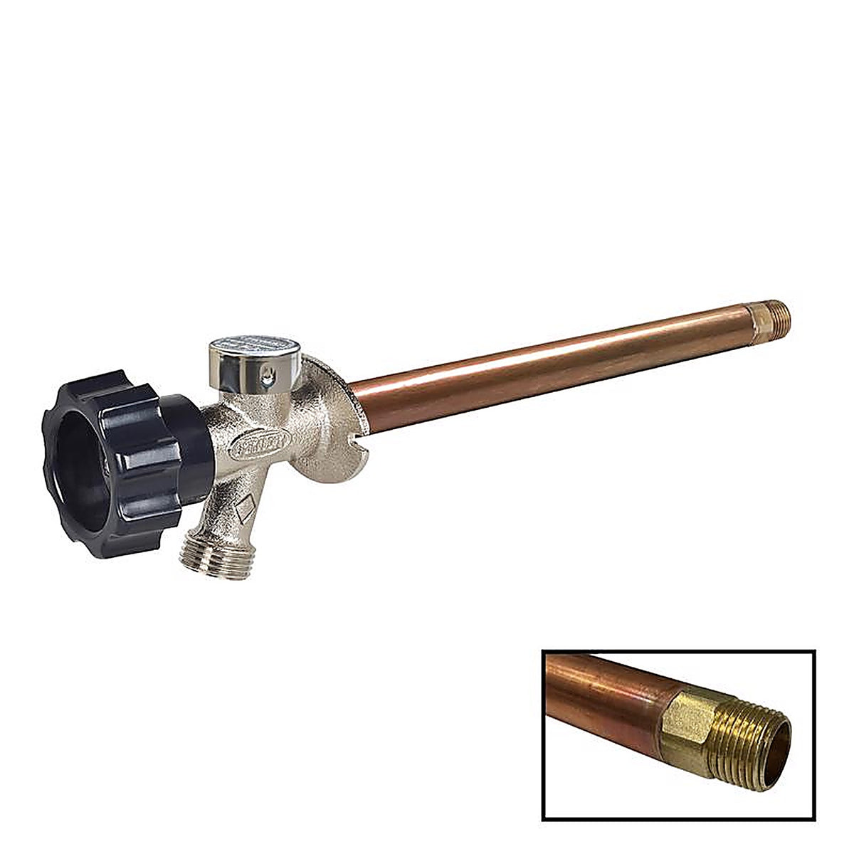 Prier - 478-12 - 1/2 In. MPT X 1/2 In. Sweat Anti-Siphon Brass Freezeless Wall Faucet