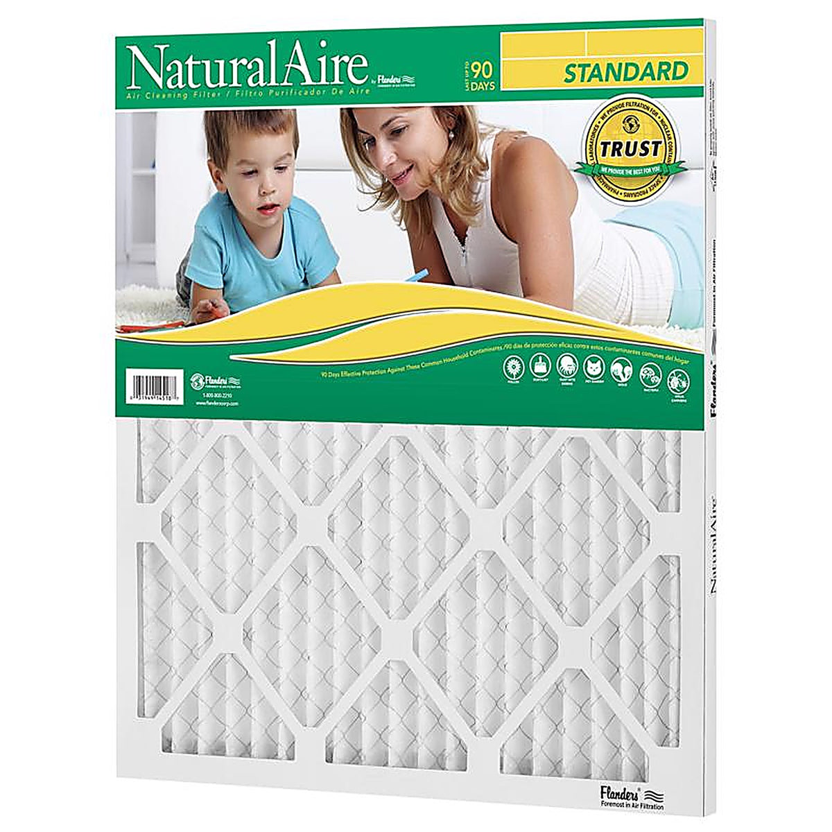 NaturalAire - 84858.011922 - 19 In. W X 22 In. H X 1 In. Synthetic 8 MERV Pleated Air Filter 1 Pack