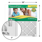 NaturalAire - 84858.011921 - 19 In. W X 21 In. H X 1 In. Synthetic 8 MERV Pleated Air Filter 1 Pack
