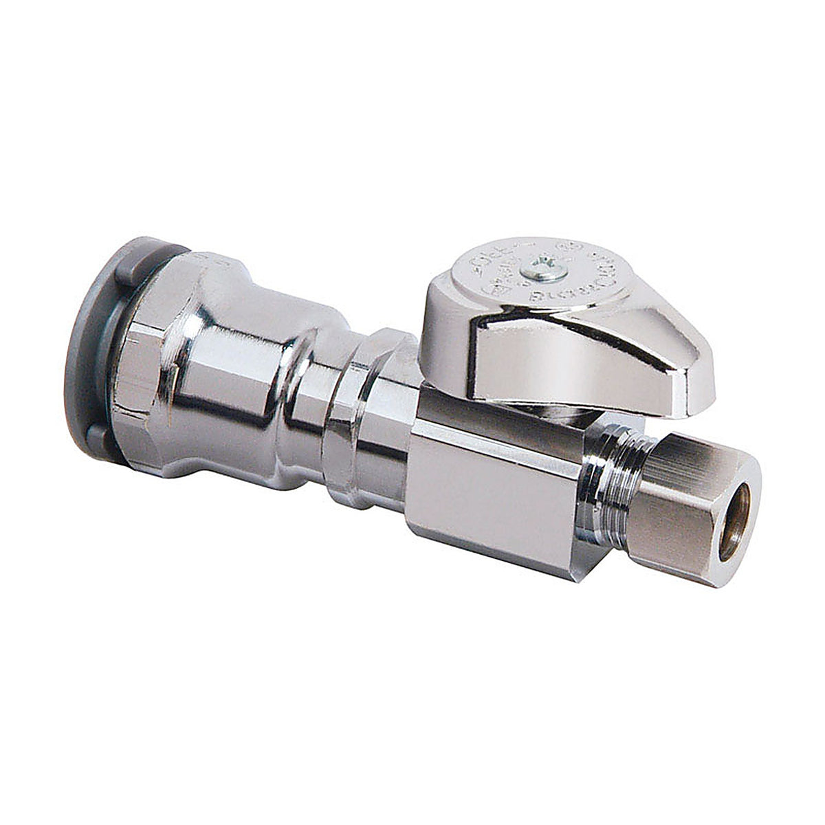 Brasscraft - G2PS14X C1 - 1/2 In. Npc Outlets X 3/8 In. Brass Shut-Off Valve