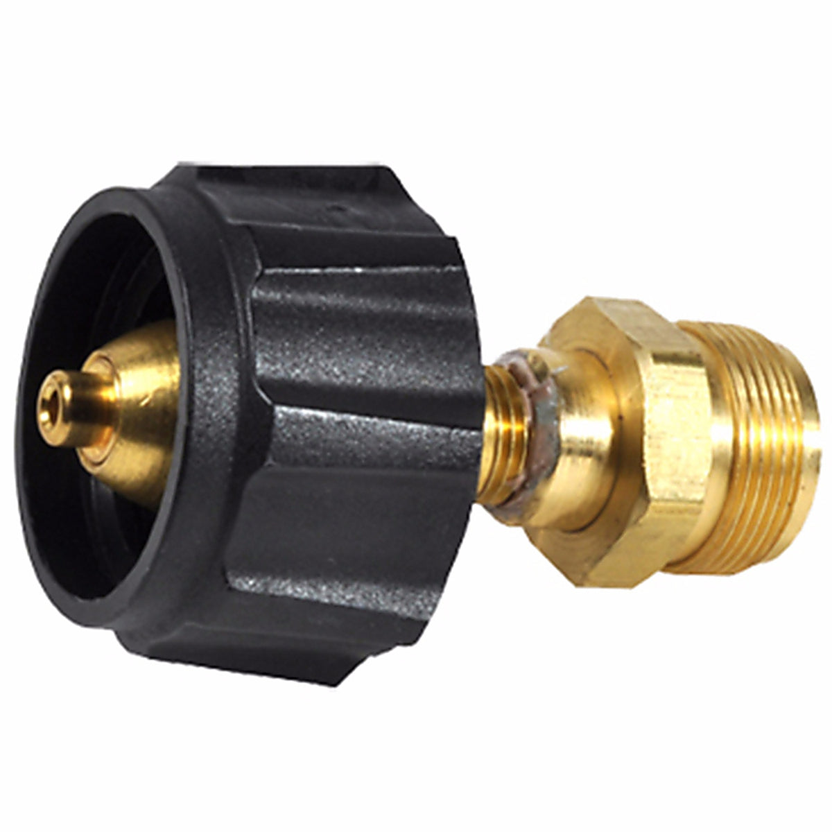 Mr. Heater F276133 1 in. Dia. Brass End Fitting w/Acme Nut x Male Throwaway Cylinder Thread Cylinder Adapter