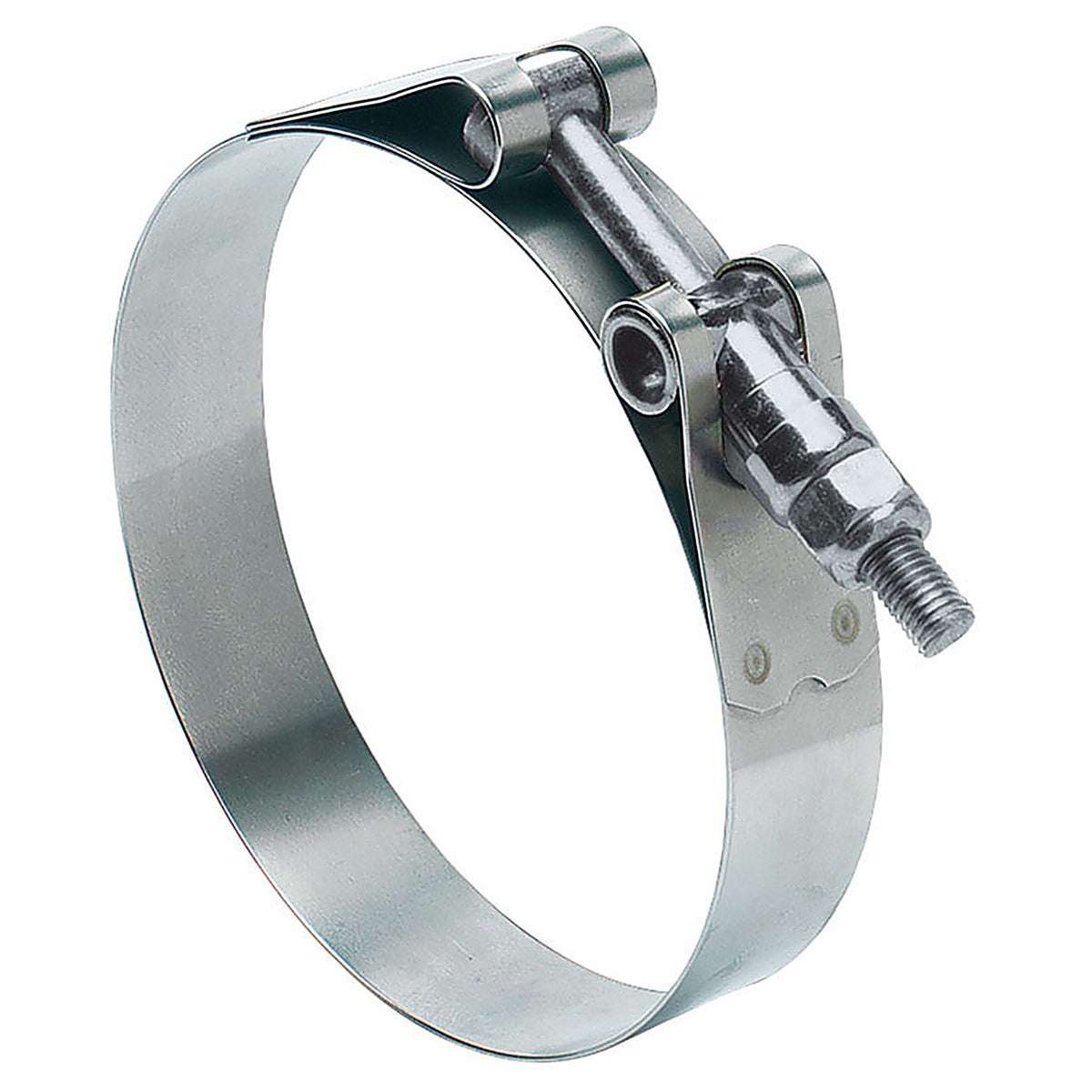 Ideal 300100163553 Tridon 1-5/8 in. 1-7/8 in. 163 Silver Hose Clamp With Tongue Bridge Stainless Steel Band