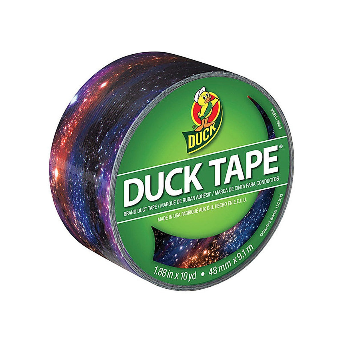 Duck 283039 1.88 in. W X 10 yd L Multicolored Galaxy Duct Tape
