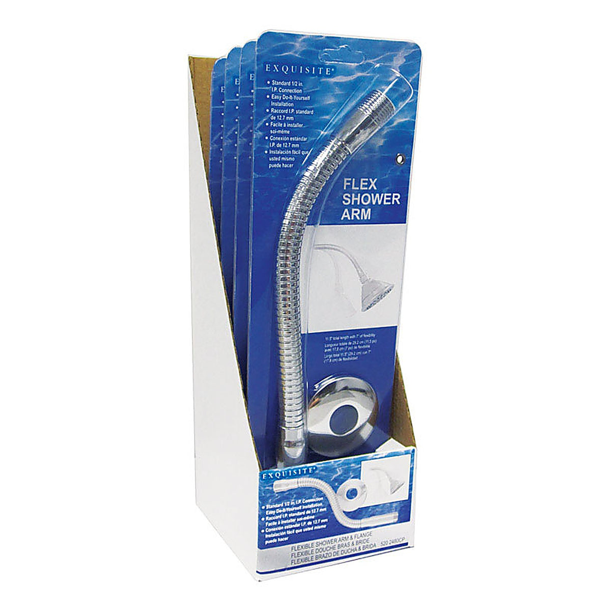 LDR - 520 2480CP - Exquisite Chrome Stainless Steel Shower Arm
