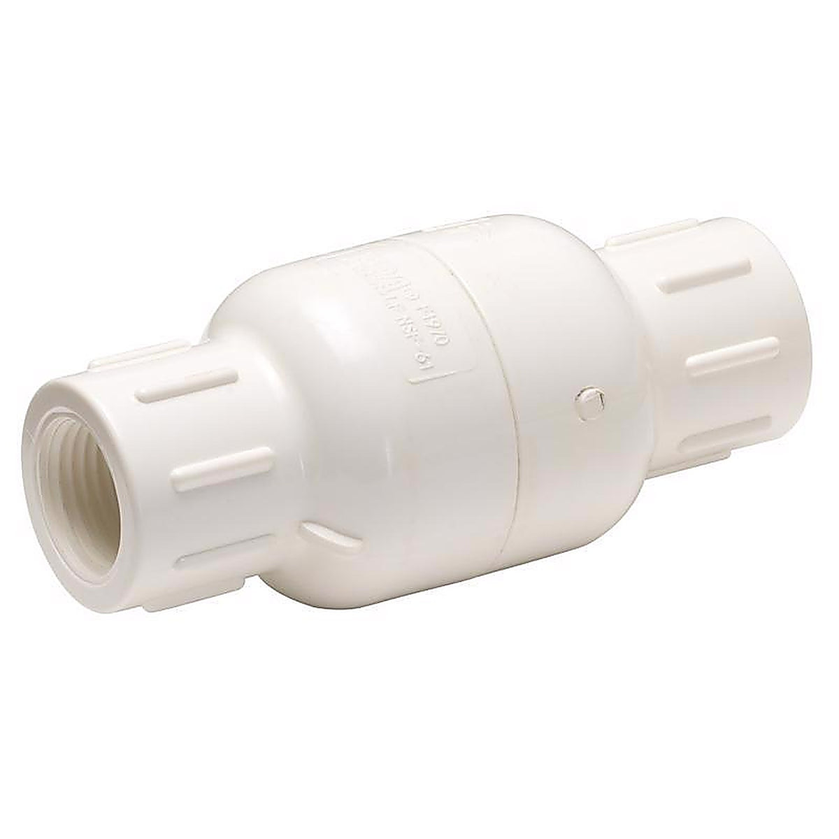 Homewerks VCKP40B6B 1-1/4 in. D X 1-1/4 in. D FIP PVC Spring Loaded Check Valve
