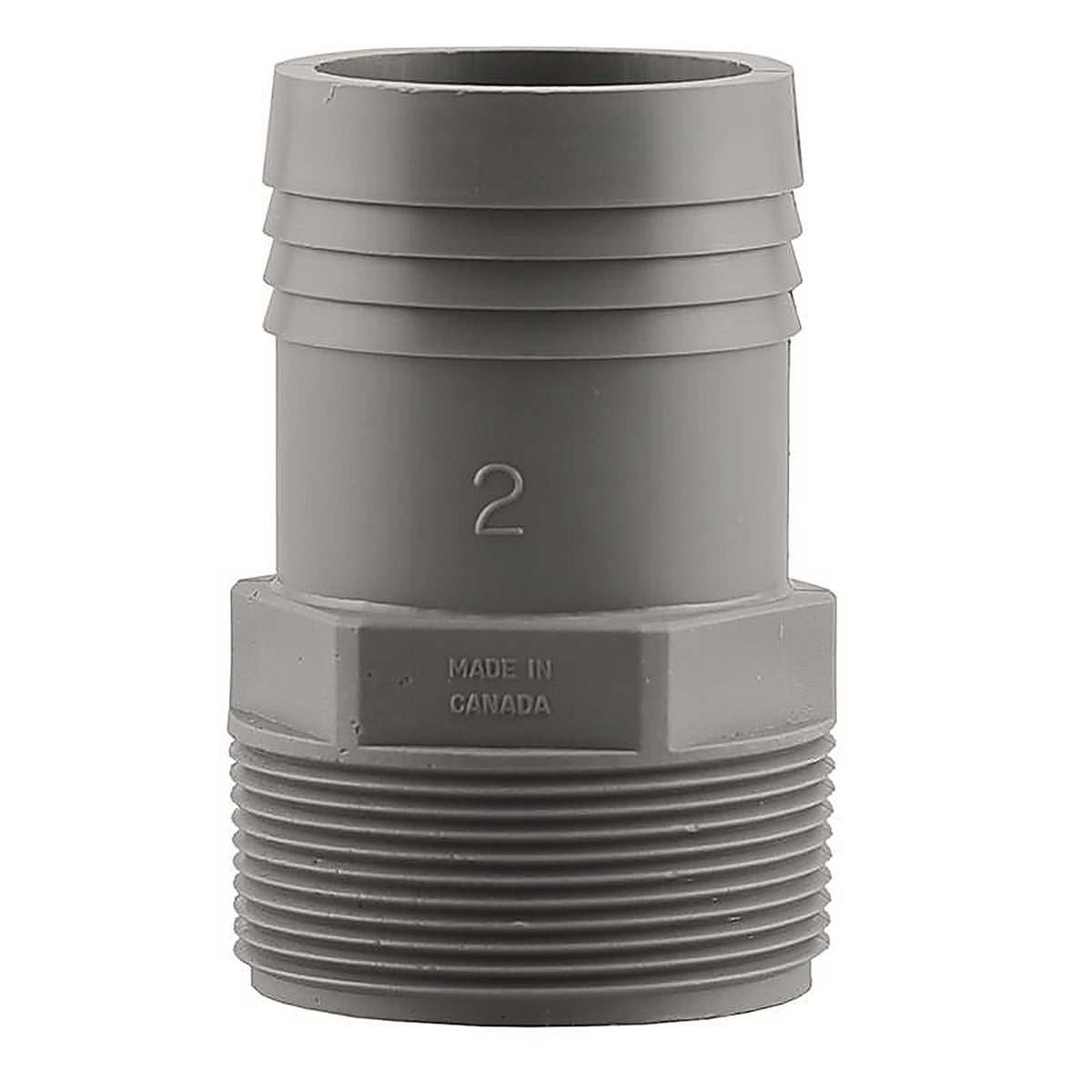 Boshart Industries UPPA-20 2 in. MPT in. X 2 in. D Insert Polypropylene Male Adapter 5 pk