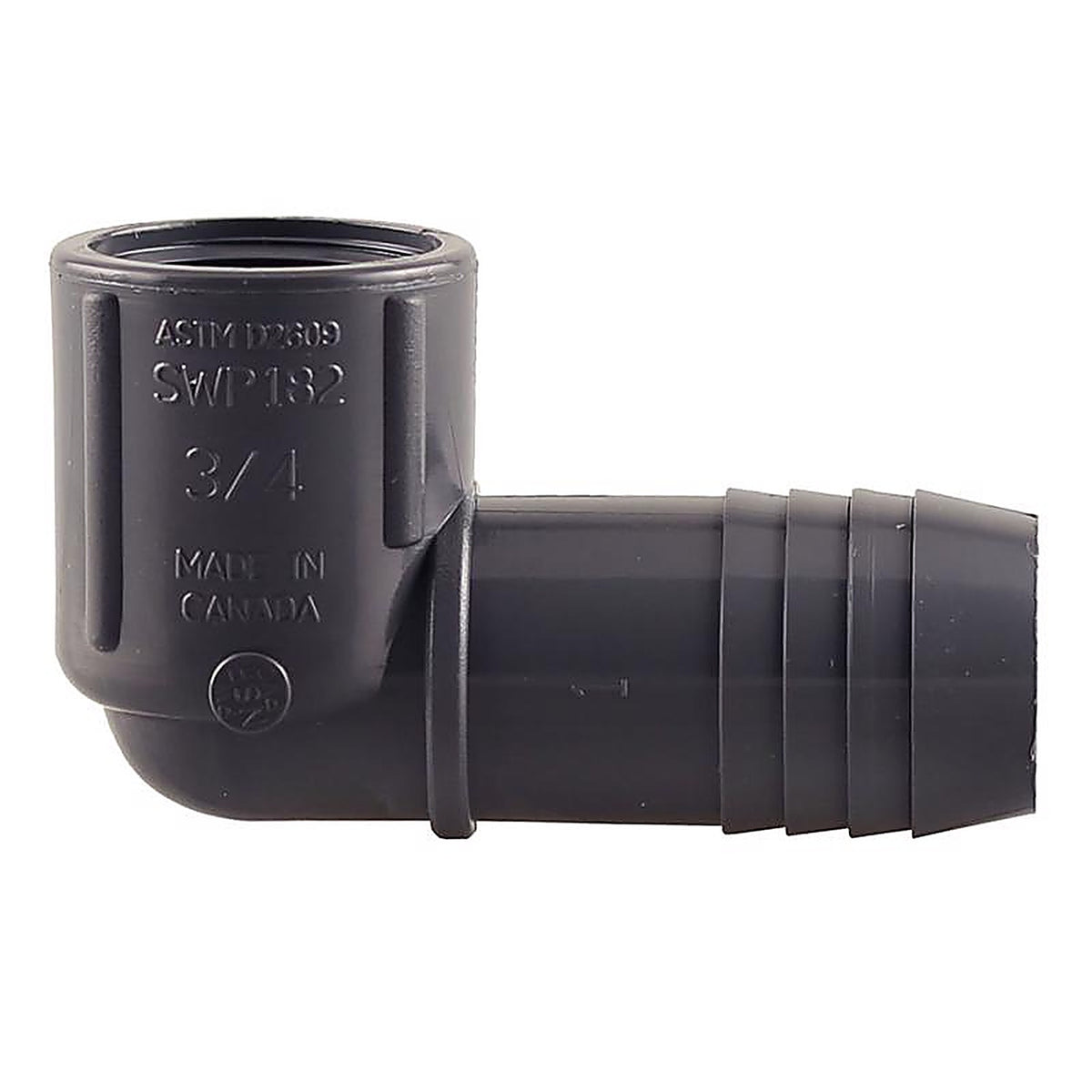 Boshart Industries UPVCFRE-1007 1 in. Insert in. X 3/4 in. D FPT Polypropylene 90 Degree Reducing Elbow 10 pk