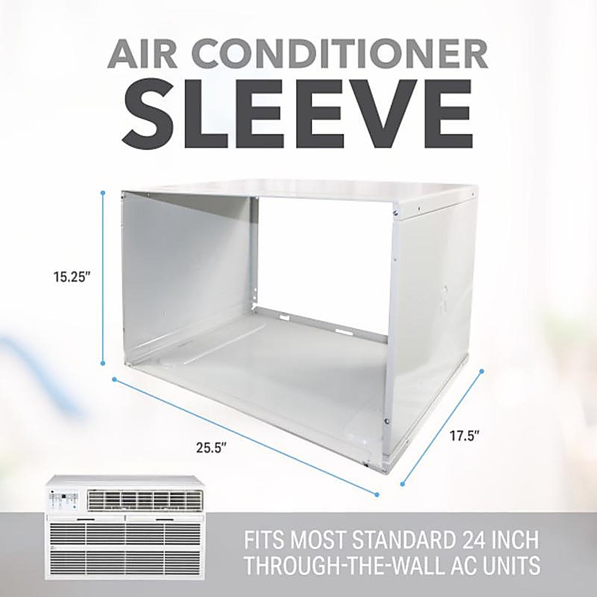 B&K - PAWS1 - Perfect Aire Air Conditioner Sleeve 25.5 In. W X 15.25 In. H White