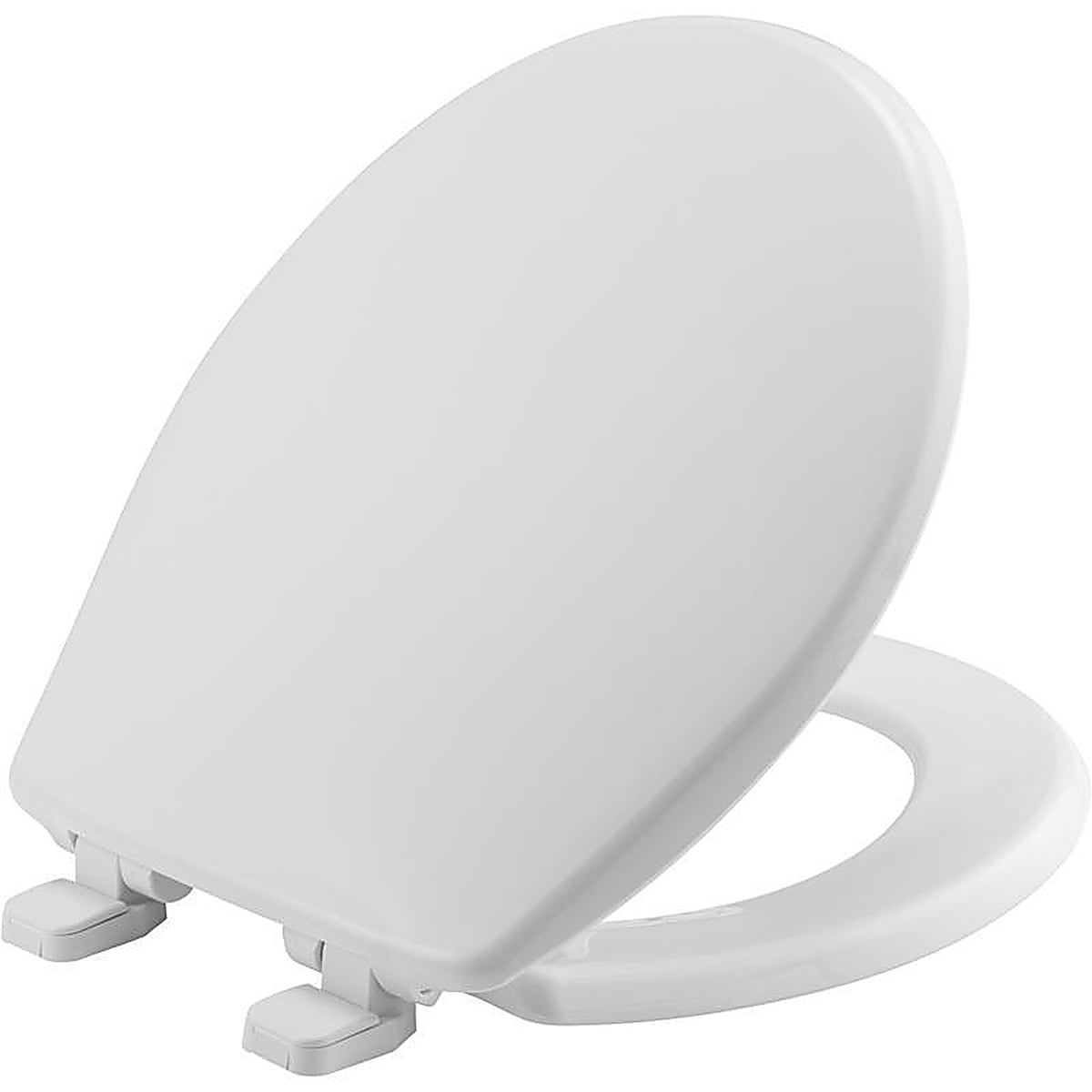 Bemis 80SLOW-000 Mayfair Slow Close Round White Plastic Toilet Seat