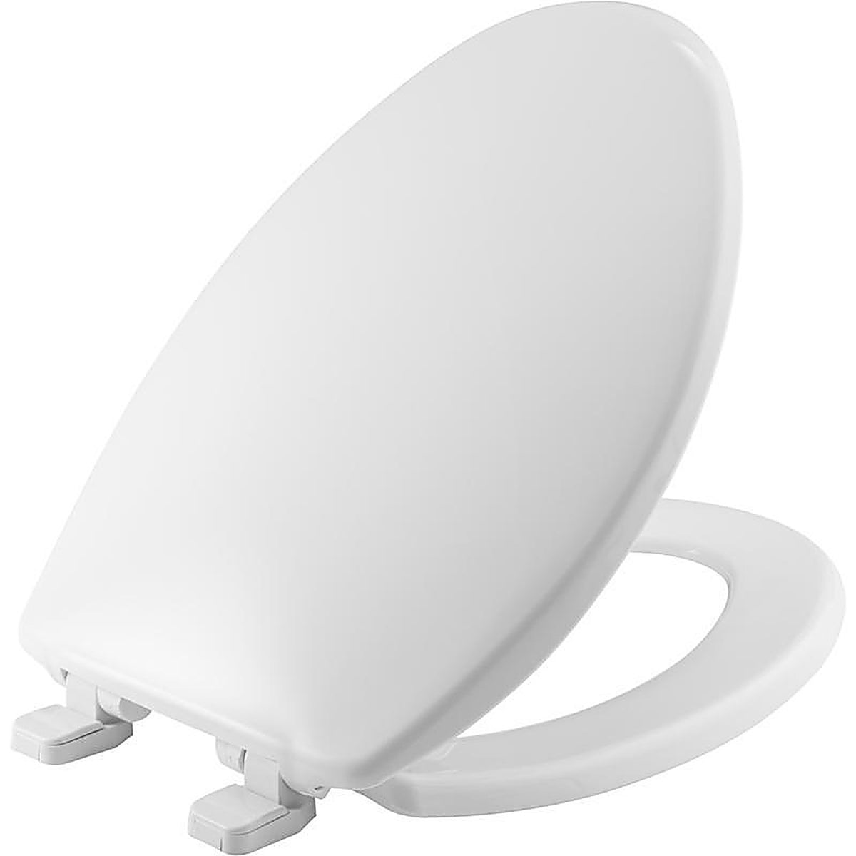 Bemis 180SLOW-000 Mayfair Slow Close Elongated White Plastic Toilet Seat