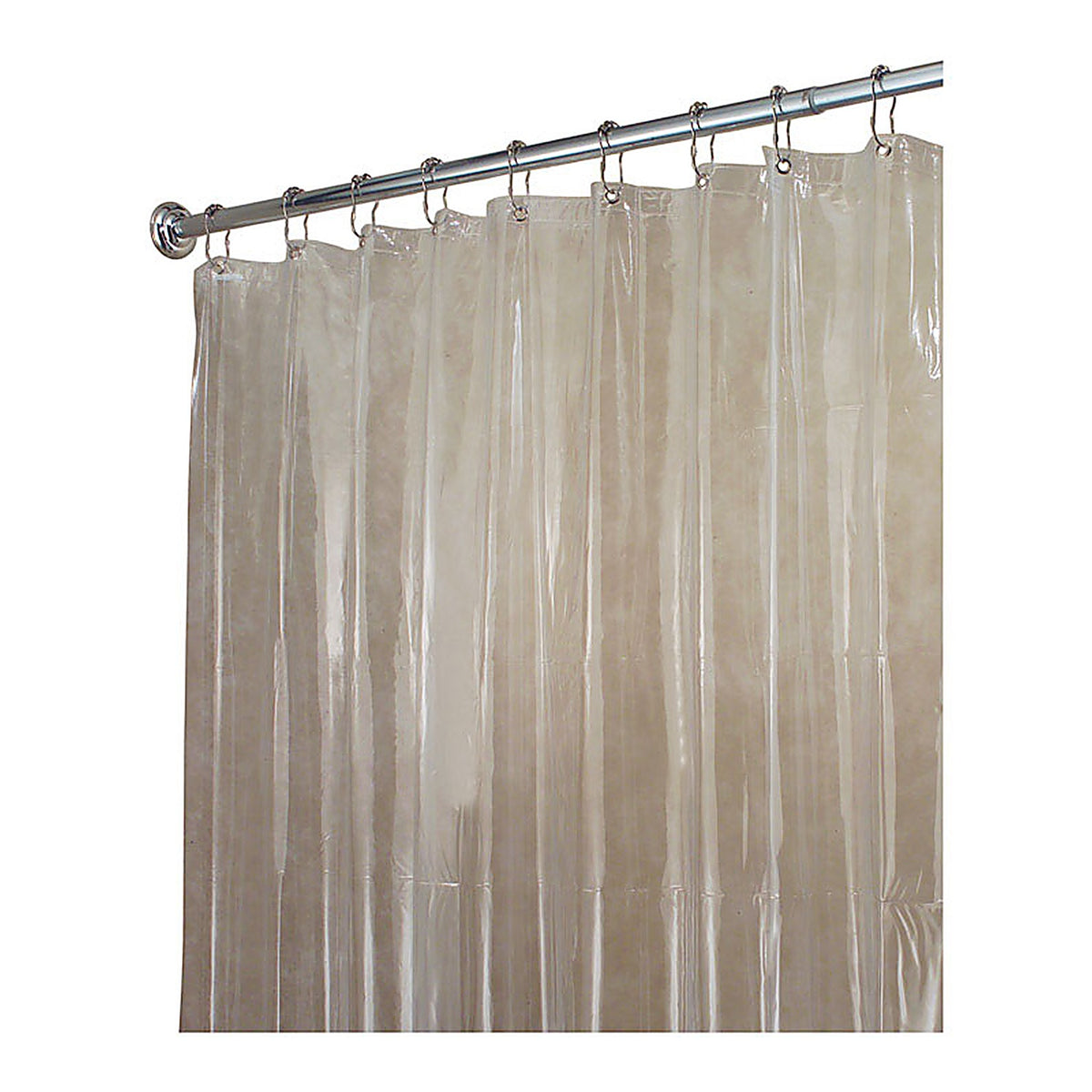 Idesign - 14581 - 72 In. H X 96 In. W Clear Solid Shower Curtain Liner Vinyl