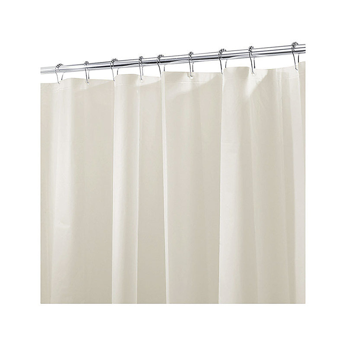 Idesign - 12053 - 72 In. H X 72 In. W Beige Solid Shower Curtain Liner Peva
