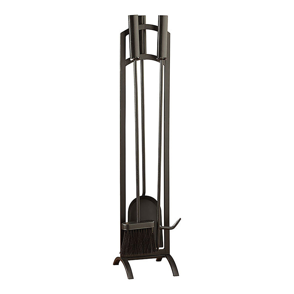 Panacea 15891 Black Matte Steel Fireplace Tool Set