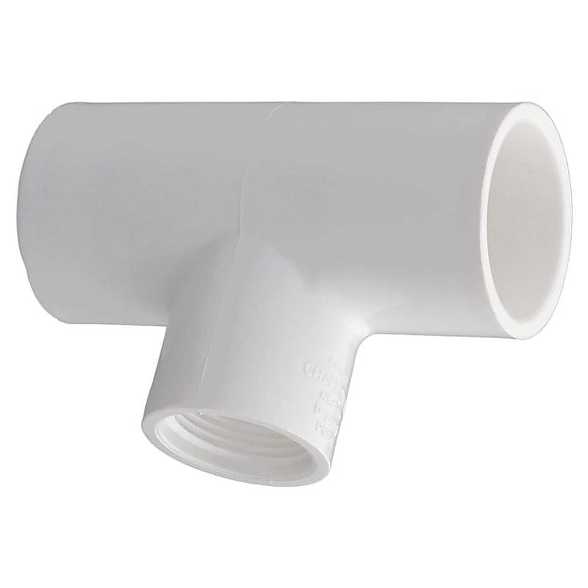 Charlotte Pipe PVC024013000 Schedule 40 1 in. Slip x 3/4 in. Dia. Slip PVC Reducing Tee