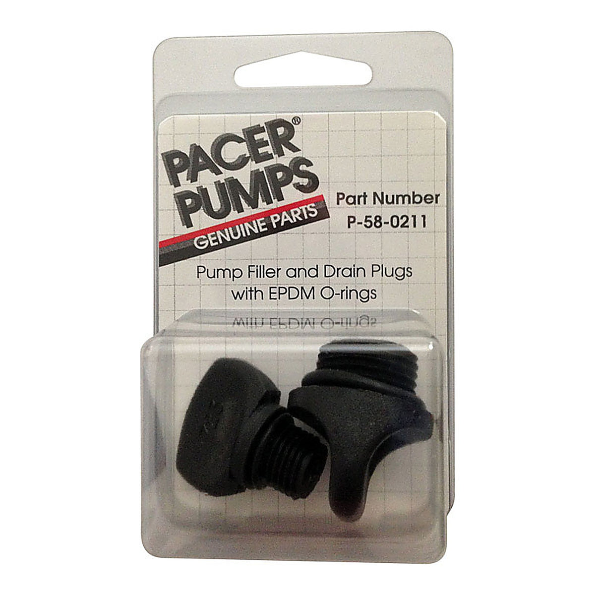 Pacer - P-58-0211 - 1.5 In. H X 2.8 In. W X 4.5 In. L Drain and Fill Plug Kit for P-58-0211