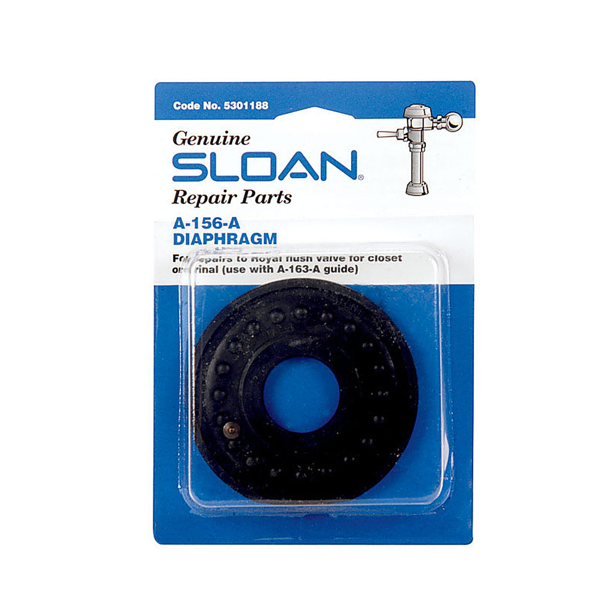 Sloan 5301188 Regal Diaphragm Black Rubber