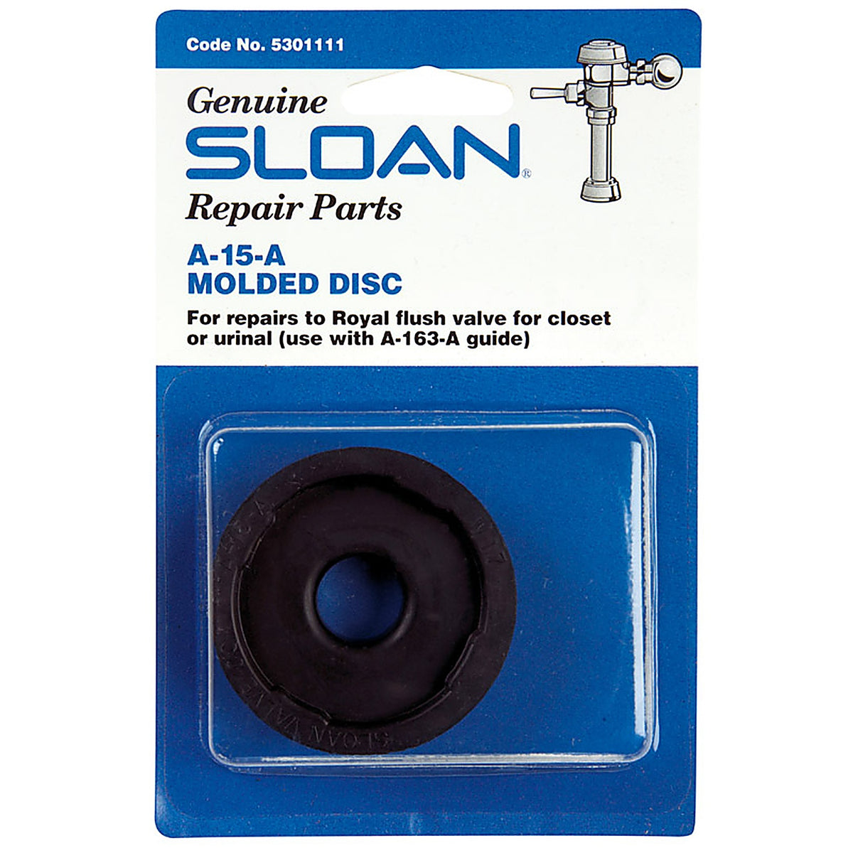 Sloan - 5301111 - Royal Molded Disc Black for Universal
