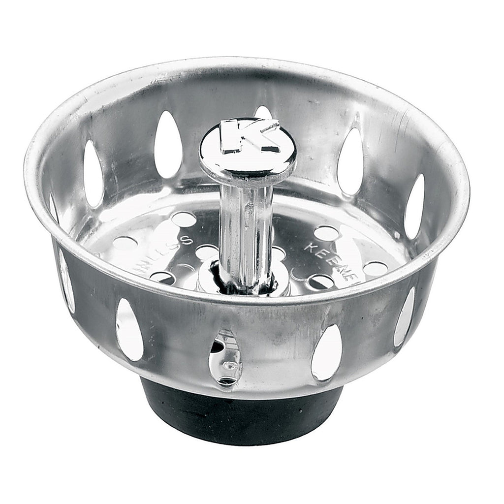 Plumb Pak PP820-25 3-1/2 in. D Chrome Stainless Steel Replacement Strainer Basket Silver