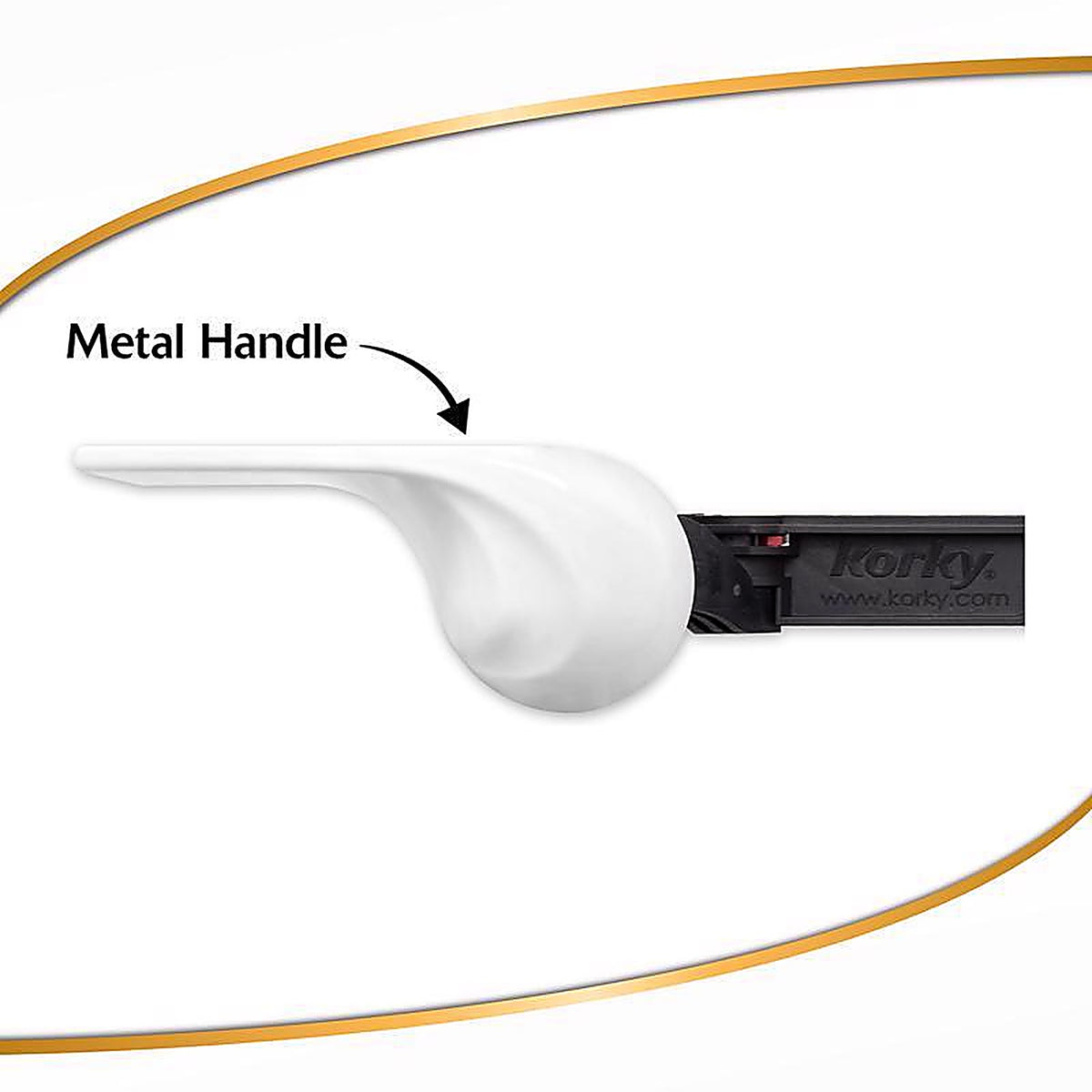 Korky 6062BP StrongARM Handle and Lever ,Wave White Tank Lever