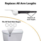 Korky 6062BP StrongARM Handle and Lever ,Wave White Tank Lever