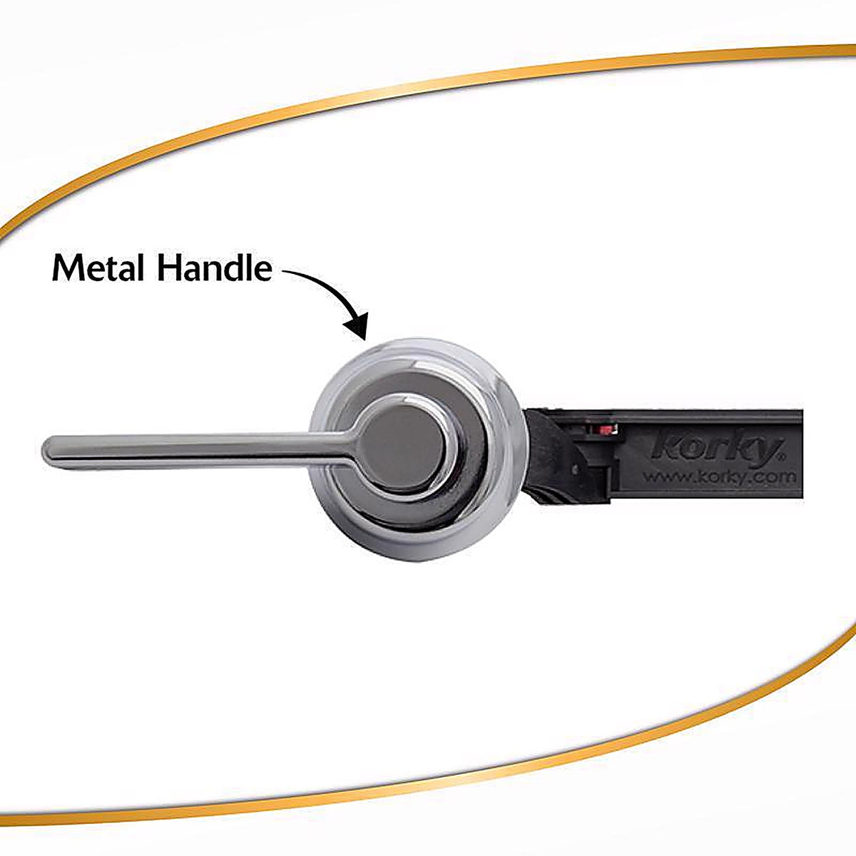 Korky 6050BP StrongARM Classic Style, Chrome Tank Lever
