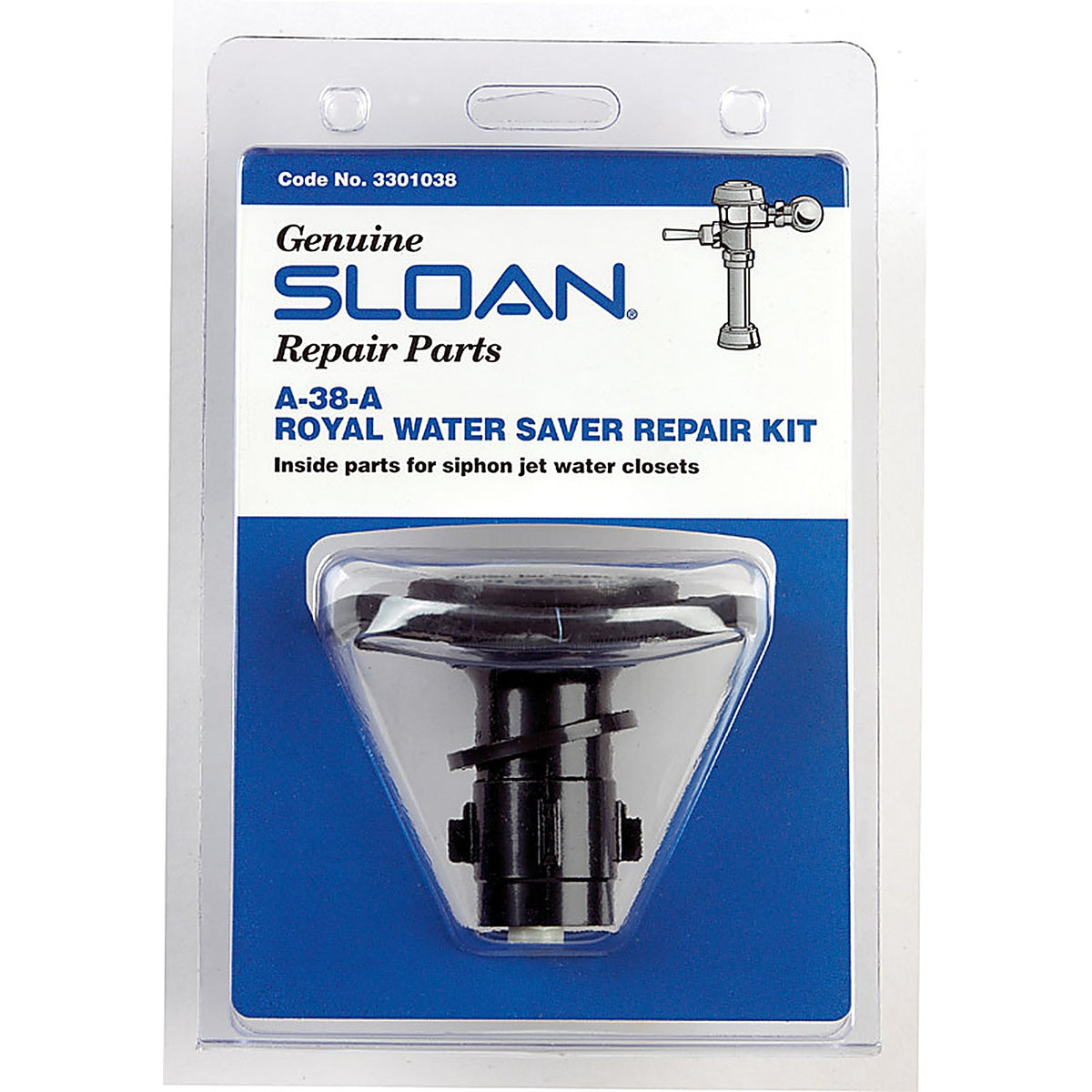 Sloan 3301038 Regal Water Saver Repair Kit Black Plastic