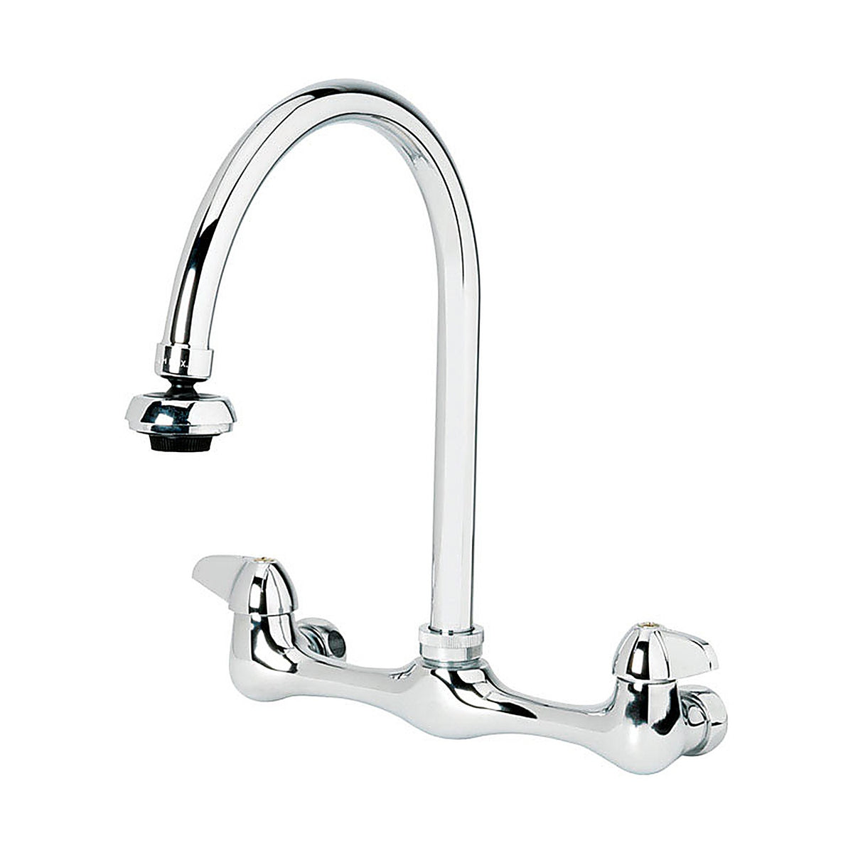 Homewerks 3190-40-CH-BC-Z Two Handle Chrome Wall Mount Kitchen Faucet