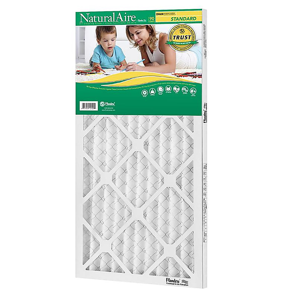 NaturalAire - 84858.011625 - 16 In. W X 25 In. H X 1 In. Synthetic 8 MERV Pleated Air Filter 1 Pack