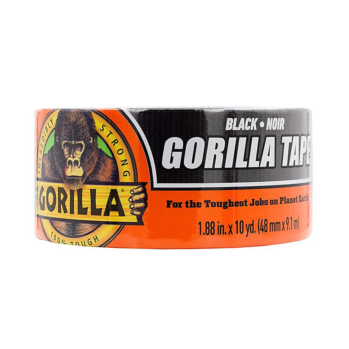 Gorilla - 105631- 1.88 in. W X 10 yd L Black Duct Tape