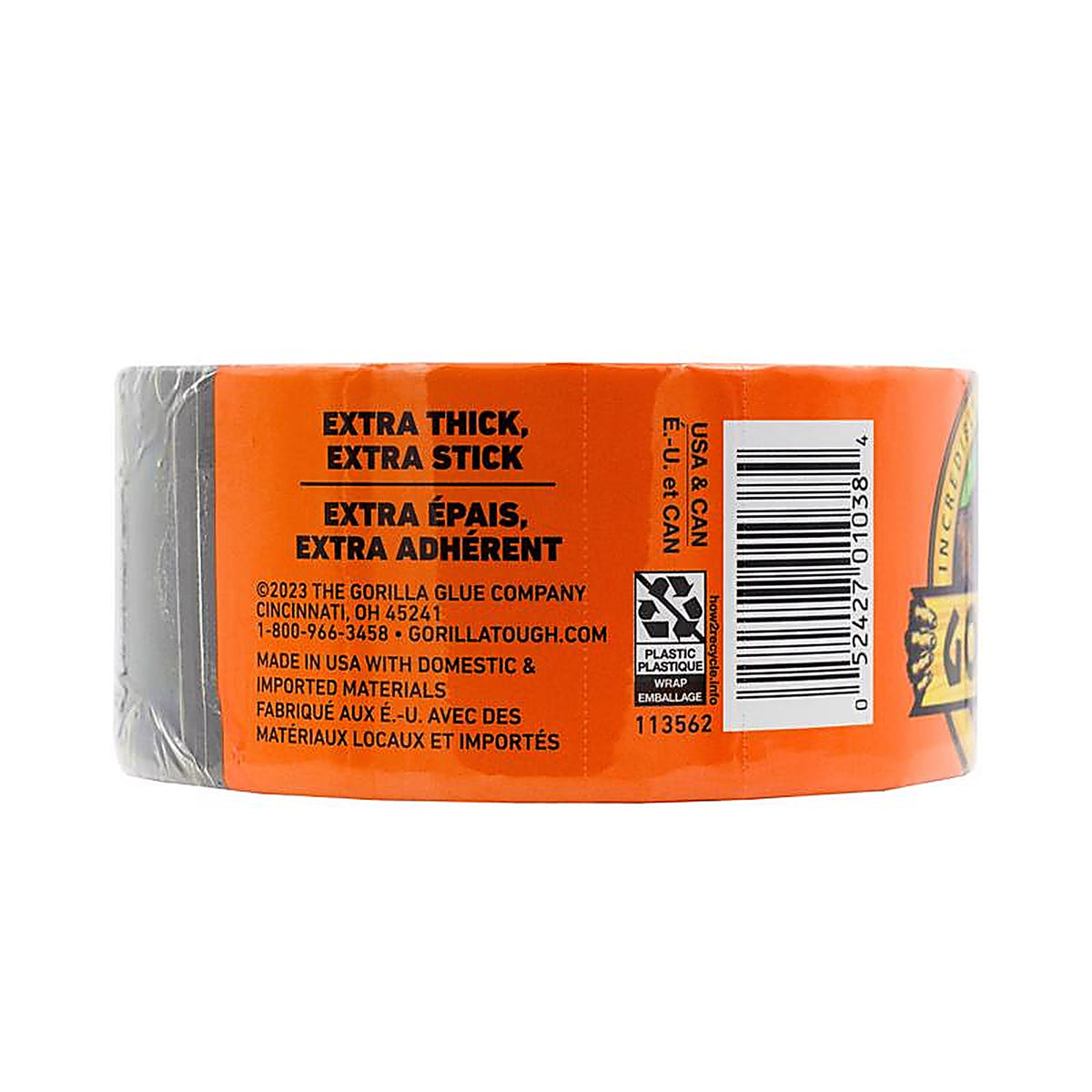 Gorilla - 105631- 1.88 in. W X 10 yd L Black Duct Tape