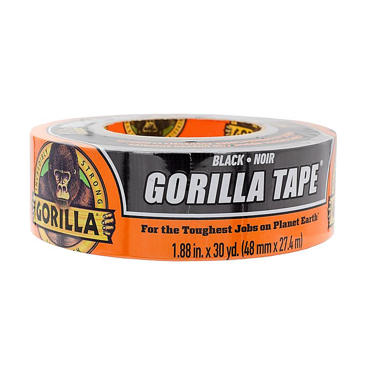Gorilla - 105629 - 1.88 in. W X 30 yd L Black Duct Tape