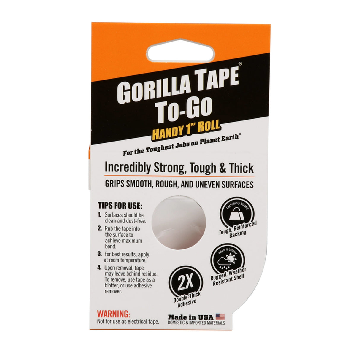 Gorilla 6100109 1 in. W x 30 ft. L Black Duct Tape