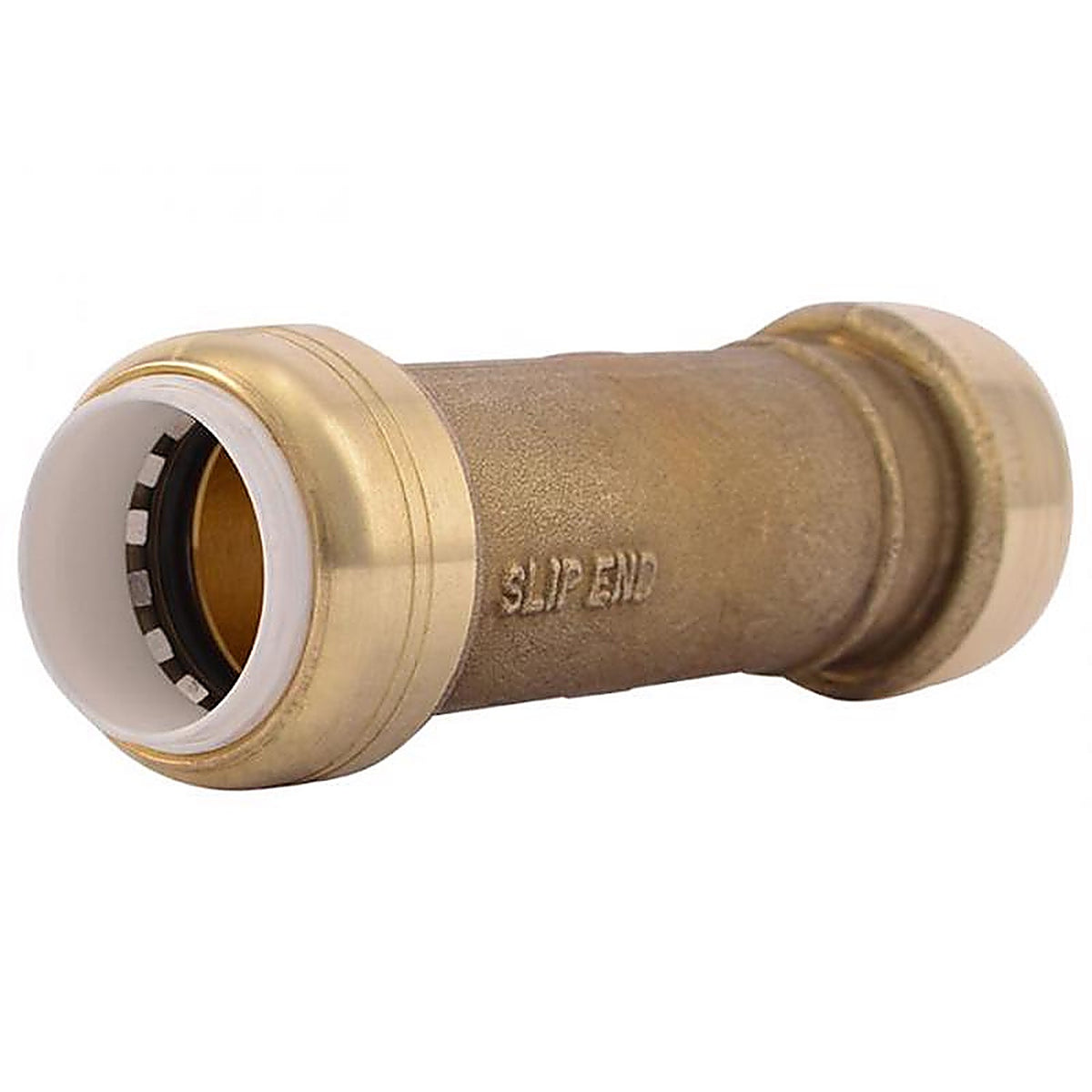 SharkBite UIP3016A Push to Connect 3/4 in. IPS T X 3/4 in. D IPS Brass Coupling