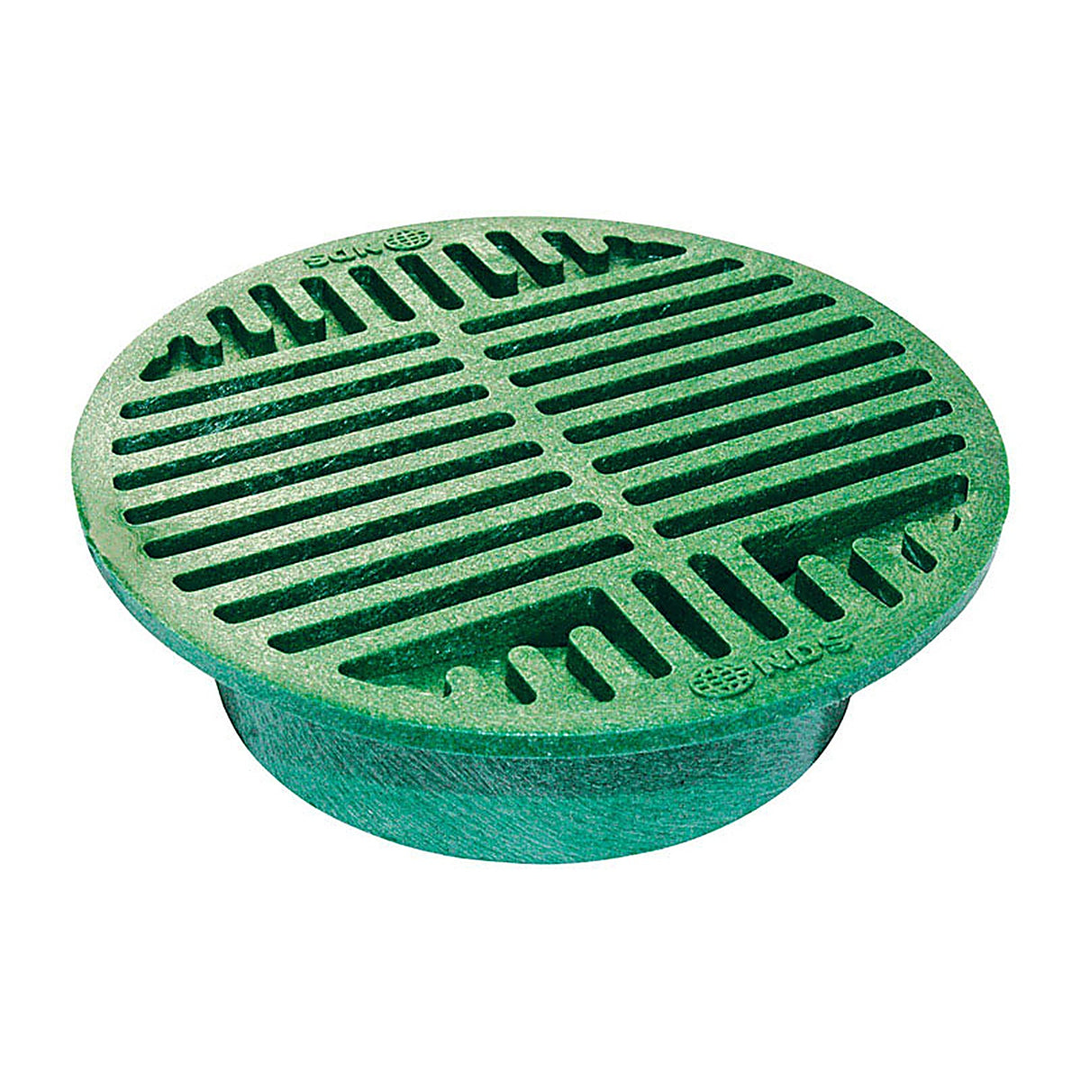 NDS - 20 - 8 In. Green Round Polyolefin Drain Grate