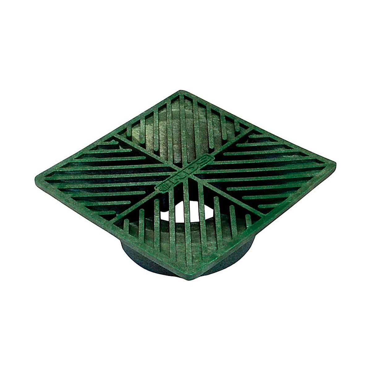 NDS 5 6 in. Green Square Polyethylene Drain Grate
