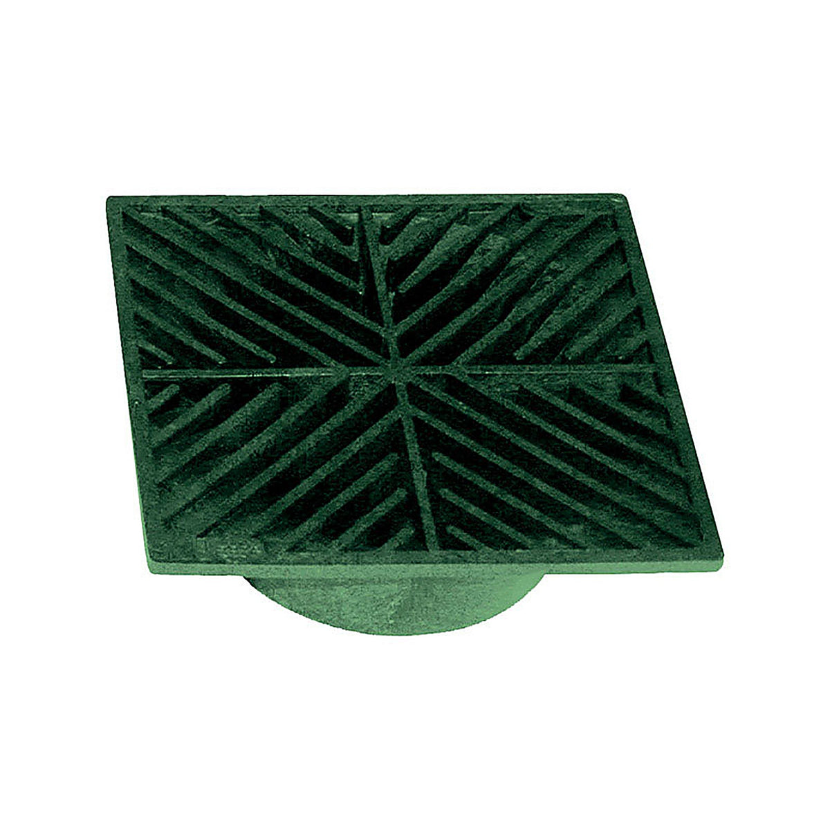 NDS 0007 5 in. Green Square Polyolefin Drain Grate
