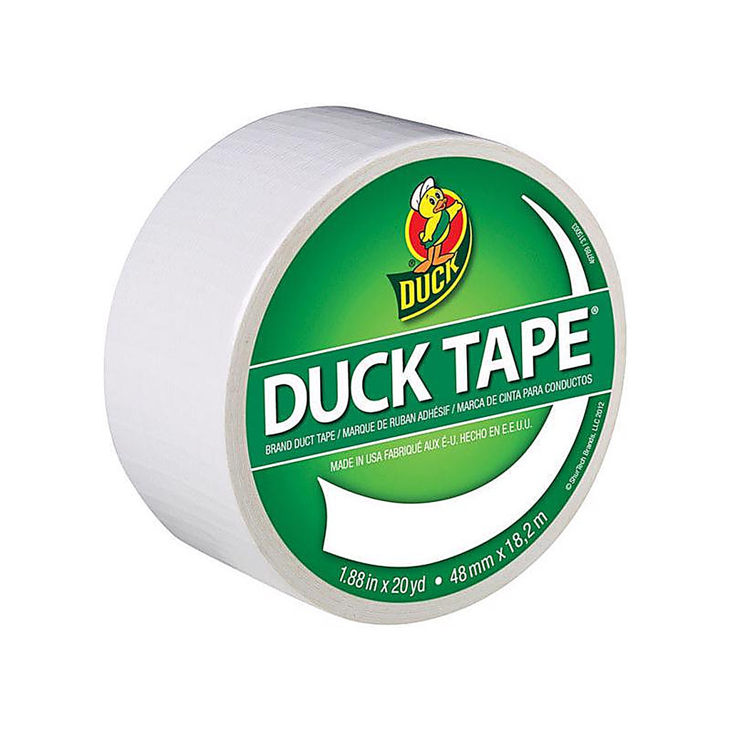 Duck 1265015 1.88 in. W x 20 yd. L White Solid Duct Tape