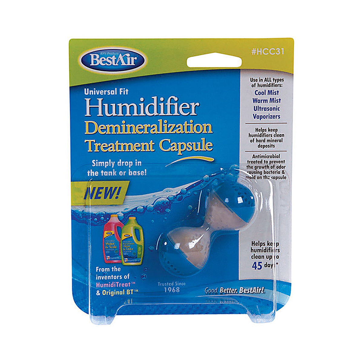 BestAir HCC31-PDQ-4 1 pk Humidifier Demineralization Treatment