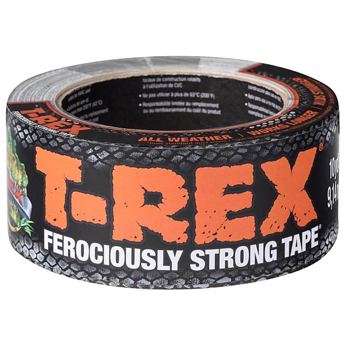 T-Rex - 242969 - 1.88 In. W X 10 Yd L Gray Solid Duct Tape