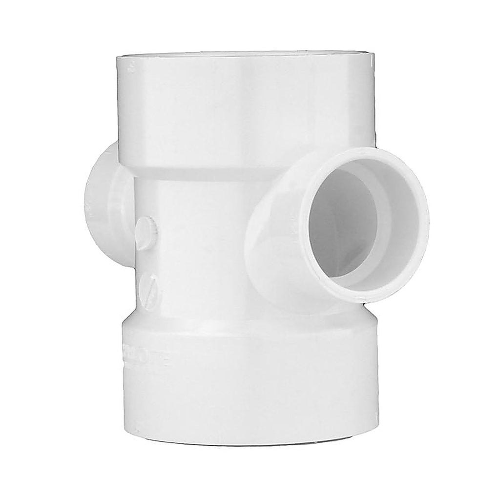 Charlotte Pipe - PVC004290800 - Schedule 40 3 In. Hub X 3 In. D Hub PVC Sanitary Tee 1 Pack