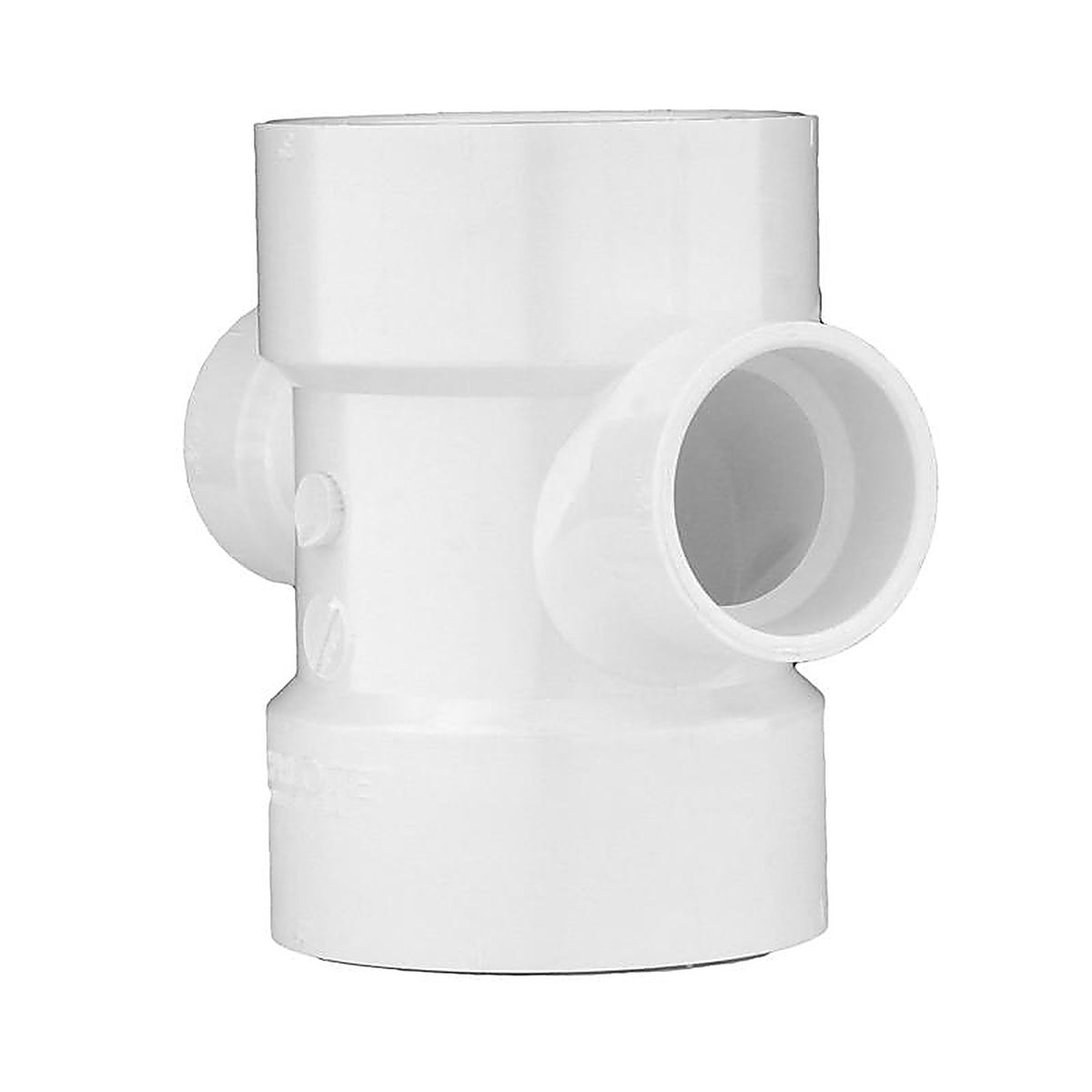 Charlotte Pipe PVC004291800 Schedule 40 4 in. Hub x 4 in. Dia. Hub PVC Sanitary Tee