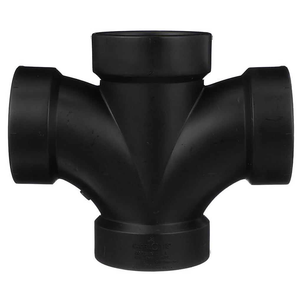 Charlotte Pipe ABS004280800 2 in. Hub x 2 in. Dia. Hub ABS Sanitary Tee