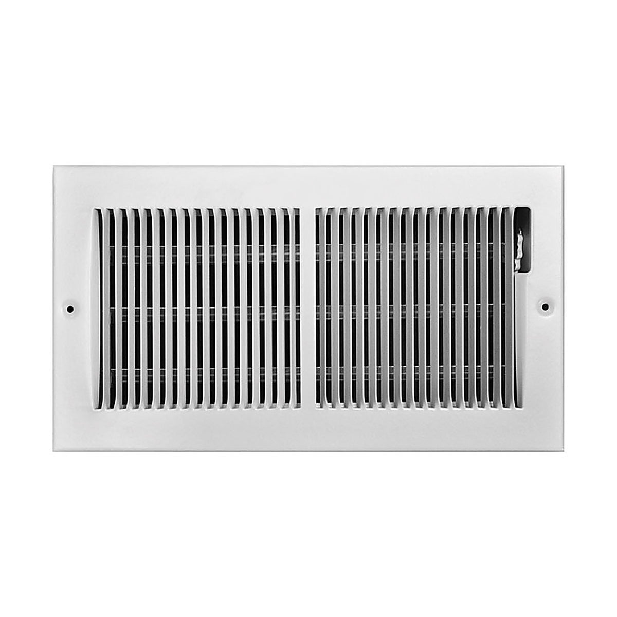 Tru Aire - C123M12X06 - 6 In. H X 12 In. W 2-Way Powder Coat White Steel Floor Baseboard Register