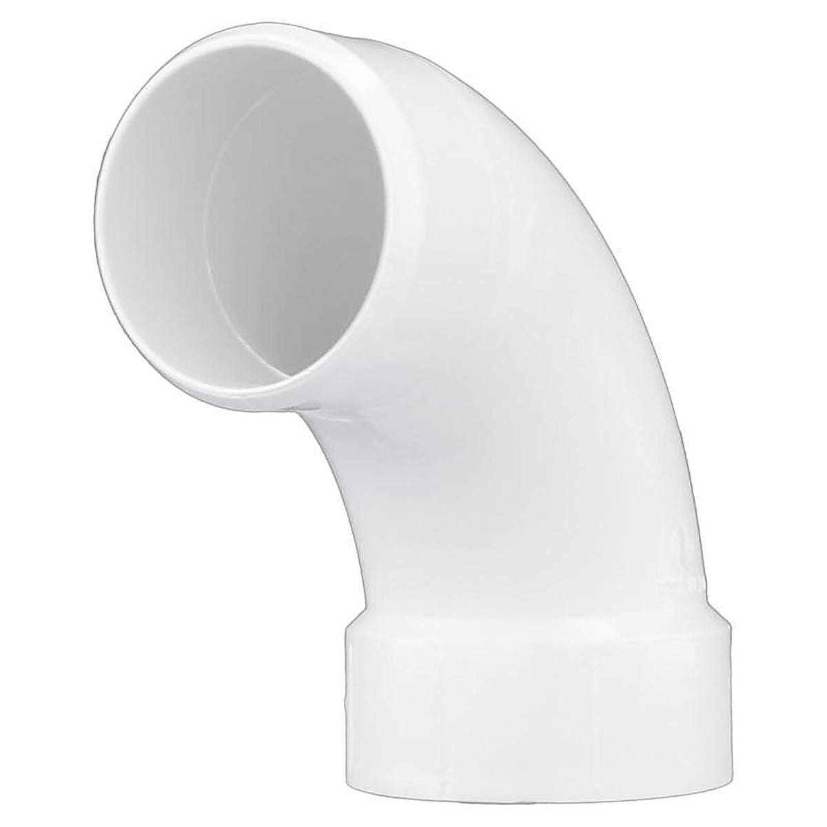 Charlotte Pipe PVC003091000 Schedule 40 3 in. Spigot x 3 in. Dia. Hub PVC 90 Degree Elbow