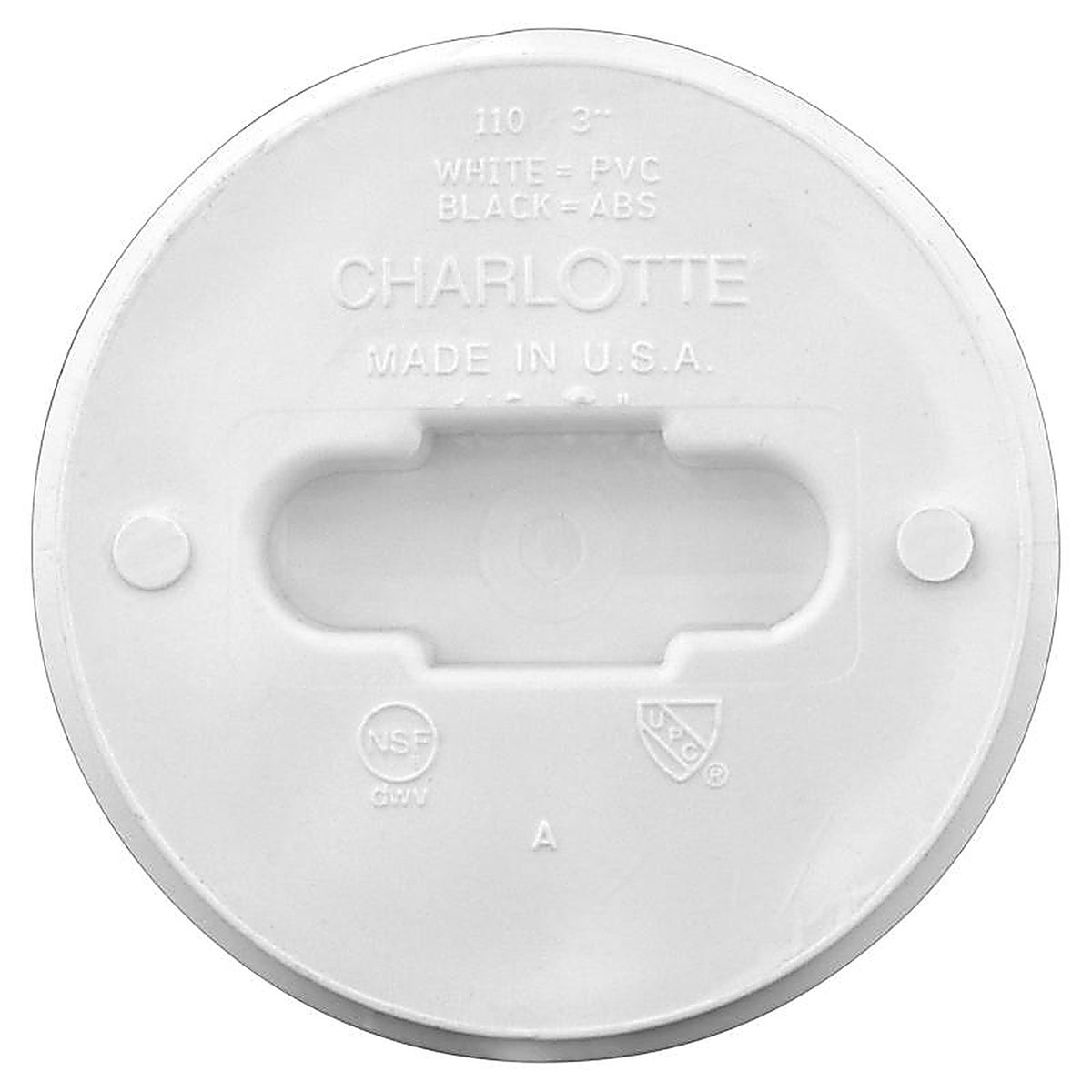 Charlotte Pipe PVC001100600 Schedule 40 2 in. MPT x 2 in. Dia. Hub PVC Clean-Out Plug