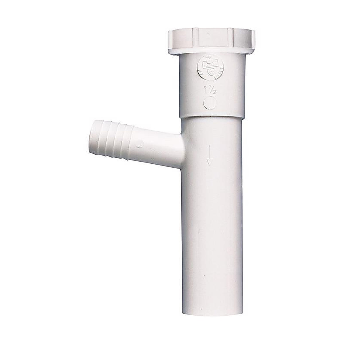 Plumb Pak PP66-4W 1-1/2 in. Dia. x 8 in. L Plastic Branch Tailpiece