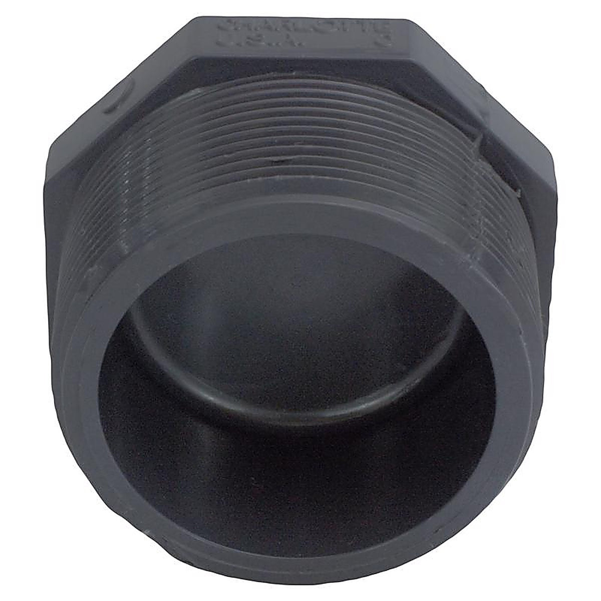 Charlotte Pipe PVC081131800 Schedule 80 1-1/2 in. MPT x 1-1/2 in. Dia. MPT PVC Threaded Plug