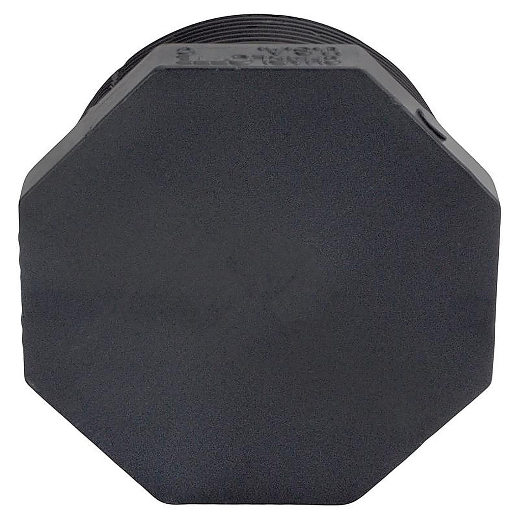 Charlotte Pipe PVC081131800 Schedule 80 1-1/2 in. MPT x 1-1/2 in. Dia. MPT PVC Threaded Plug