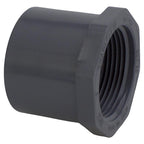 Charlotte Pipe PVC081083600 Schedule 80 1-1/2 in. Spigot x 1-1/4 in. Dia. FPT PVC Reducing Bushing